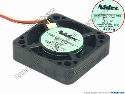 106110 Nidec D04X-05TH Server - Square Fan 01B, RH7-1218, sq40x40x10, 3-wire, 5V 0.24A Nidec D04X-05TH Server - Square Fan 