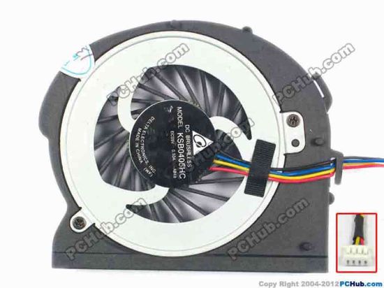 106130 Lenovo IdeaPad Z360 Cooling Fan  -AB48, w65x4x4, 5V 0.50A, Bare fan Lenovo IdeaPad Z360 Cooling Fan  