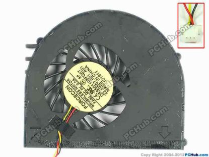 106143 Dell Inspiron 15R N5110 Cooling Fan  FA80, w25x3x3, 5V 0.5A, Bare fan Dell Inspiron 15R N5110 Cooling Fan  