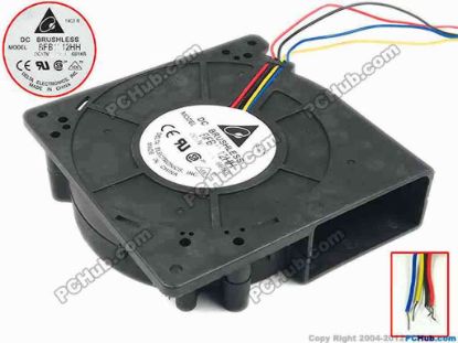 106199 Delta Electronics BFB1212HH Server - Blower Fan -6B1KR, bw120x32, 4-wire, 12V 1.65A Delta Electronics BFB1212HH Server - Blower Fan 