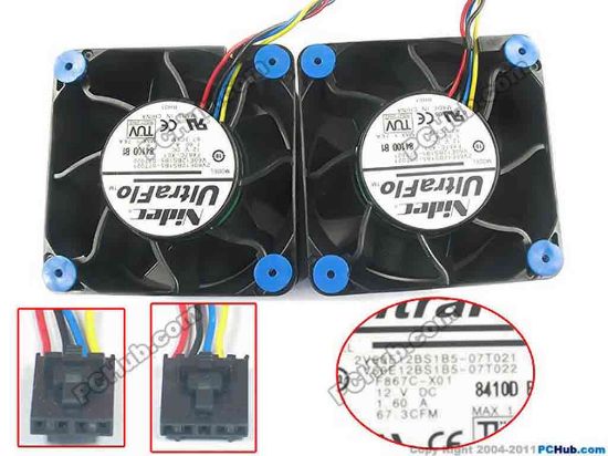 109220 Dell Desktop Parts Cooling Fan  F867C,Precision5400 FAN 1 and 2 "New" Dell Desktop Parts Cooling Fan  ASSY,FAN,12V,R5400,RIGHT,1,2