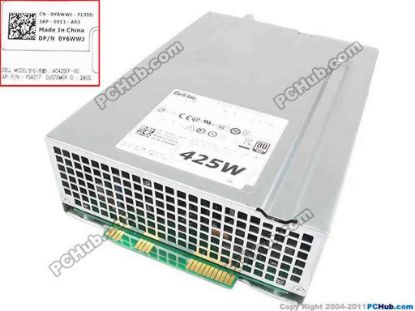 109700 Dell Desktop Parts Desktop - Power Supply Y6WWJ,425W,For Precision T3600 "New" Dell Desktop Parts Desktop - Power Supply PWR SPLY,425W,EPA,CDG,ACBEL