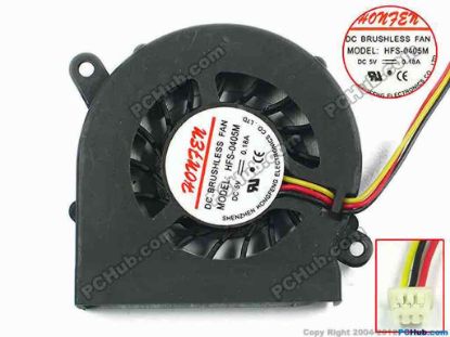 111508 Other Brands HONGFENG Cooling Fan  w120x3x3, 5V 0.18A, Bare fan Other Brands HONGFENG Cooling Fan  