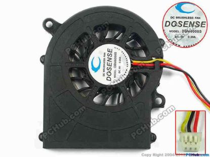 111510 Other Brands DOSENSE Cooling Fan  w130x3x3, 2V 0.20A, Bare fan Other Brands DOSENSE Cooling Fan  