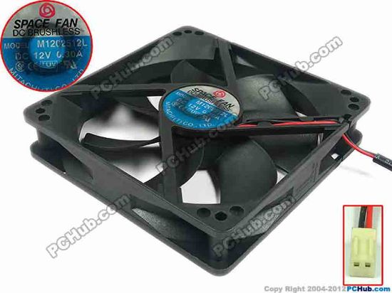 112229 Other Brands Space Fan Server - Square Fan sq120x120x25, w150x2x2, 12V 0.30A Other Brands Space Fan Server - Square Fan