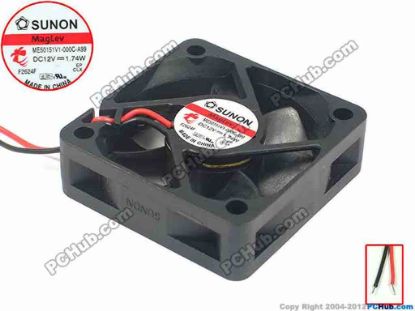 112230 SUNON ME50151V1-000C-A99 Server - Square Fan sq50x50x15, 2-wire, 12V 1.74W SUNON ME50151V1-000C-A99 Server - Square Fan