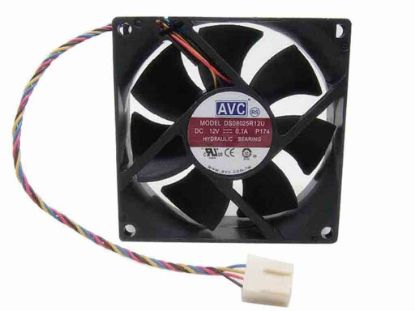 112439 AVC DS08025R12U Server - Square Fan P174, sq80x80x25, w155x4x4, 12V 0.7A AVC DS08025R12U Server - Square Fan 