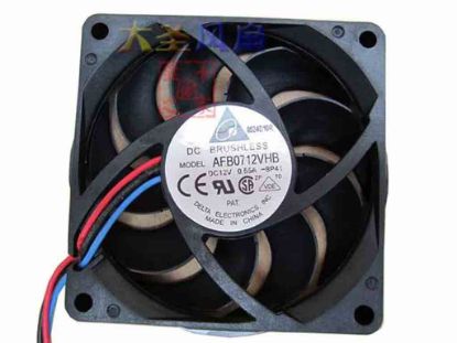 112530 Delta Electronics AFB0712VHB Server - Square Fan -8P41, sq70x70x15, w145x3x3, 12V 0.55A Delta Electronics AFB0712VHB Server - Square Fan 