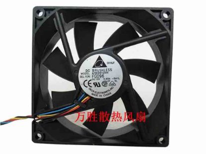 112581 Delta Electronics AFB0912VH Server - Square Fan -5H1L, sq90x90x25, 4-wire, 12V 0.6A Delta Electronics AFB0912VH Server - Square Fan 