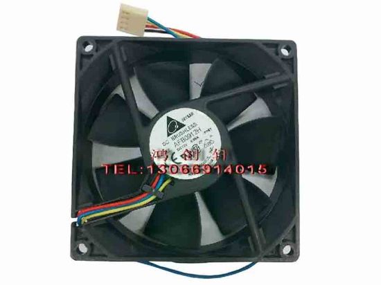 112584 Delta Electronics AFB0912H Server - Square Fan -P96Y, sq90x90x25, w160x4x4, 12V 0.3A Delta Electronics AFB0912H Server - Square Fan 
