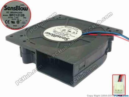 112588 Delta Electronics BFC1212B Server - Blower Fan -F05, bw120x120x32, 3-wire, 12V 1.1A Delta Electronics BFC1212B Server - Blower Fan 
