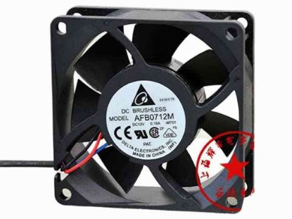 112602 Delta Electronics AFB0712M Server - Square Fan -M701, sq70x70x25, 3-wire, 12V 0.18A Delta Electronics AFB0712M Server - Square Fan 