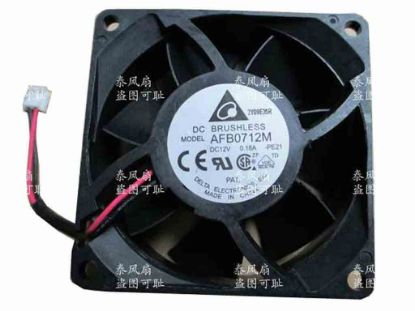 112603 Delta Electronics AFB0712M Server - Square Fan -PE21, sq70x70x25, w35x2x2, 12V 0.18A Delta Electronics AFB0712M Server - Square Fan 