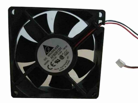 112775 Delta Electronics AFB0812H Server - Square Fan -SE35, sq80x80x25, w200x2x2, 12V 0.24A Delta Electronics AFB0812H Server - Square Fan 