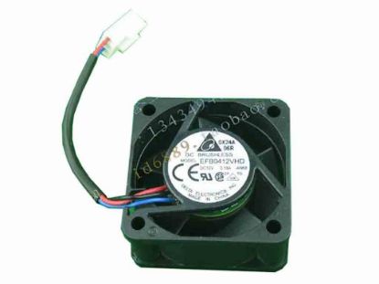 112778 Delta Electronics EFB0412VHD Server - Square Fan -AN68, sq40x40x20, w40x3x3, 12V 0.18A Delta Electronics EFB0412VHD Server - Square Fan 