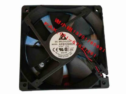 112782 Delta Electronics AFB1224SH Server - Square Fan sq120x120x25, 2-wire, 24V 0.42A Delta Electronics AFB1224SH Server - Square Fan 