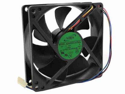112851 ADDA AD0912UX-A7BGL Server - Square Fan S, (AMA), sq92x92x25, w155x4x4, 12V 0.50A ADDA AD0912UX-A7BGL Server - Square Fan 