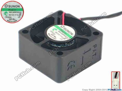 112968 SUNON GM1203PHV2-8 Server - Square Fan GN, sq30x30x15, w135x2x2, 5V 0.4W SUNON GM1203PHV2-8 Server - Square Fan 