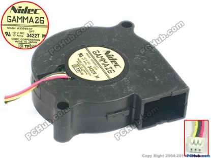 113434 Nidec A33999-57 Server - Blower Fan OPT, bw50x50x15, w40x3x3, 12V 0.17A Nidec A33999-57 Server - Blower Fan 