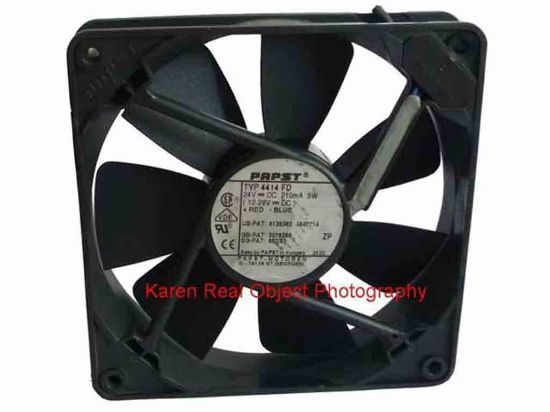 113540 ebm-papst TYP 4414 FD Server - Square Fan TYP4414FD, sq120x120x25mm, 24V 5W  ebm-papst TYP 4414 FD Server - Square Fan 