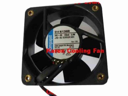 113544 ebm-papst 614 N/12HHR Server - Square Fan sq60x60x25, 24V 2.9W ebm-papst 614 N/12HHR Server - Square Fan 