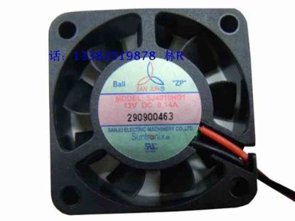 113564 San Jun / Suntronic SJ4010HD1 Server - Square Fan sq40x40x10, 2-wire, 12V 0.14A San Jun / Suntronic SJ4010HD1 Server - Square Fan 