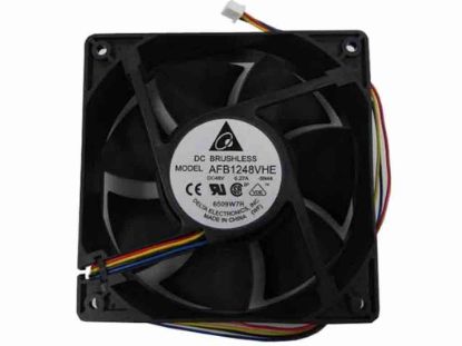 113633 Delta Electronics AFB1248VHE Server - Square Fan -5N44, sq120x120x38, w250x4x4, 48V 0.27A Delta Electronics AFB1248VHE Server - Square Fan 