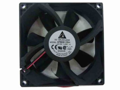 113637 Delta Electronics AFB0912SH Server - Square Fan -A, sq90x90x25, 2-wire, 12V 1.00A Delta Electronics AFB0912SH Server - Square Fan 