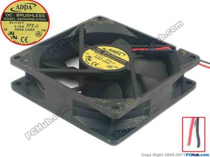 113643 ADDA AD0924HB-A70GL Server - Square Fan G, sq92x92x25, 2-wire, 24V 0.15A  ADDA AD0924HB-A70GL Server - Square Fan 