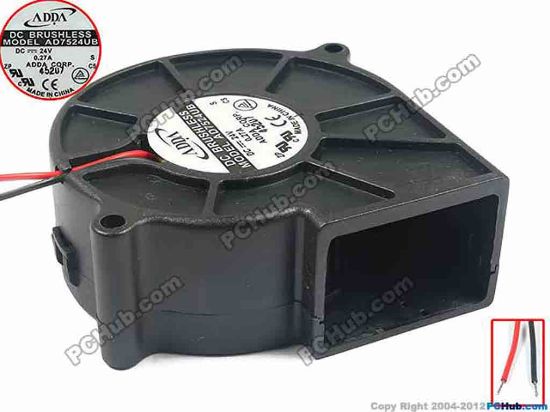 113652 ADDA AD7524UB Server - Blower Fan S, bw75x75x30, 24V 0.27A ADDA AD7524UB Server - Blower Fan 