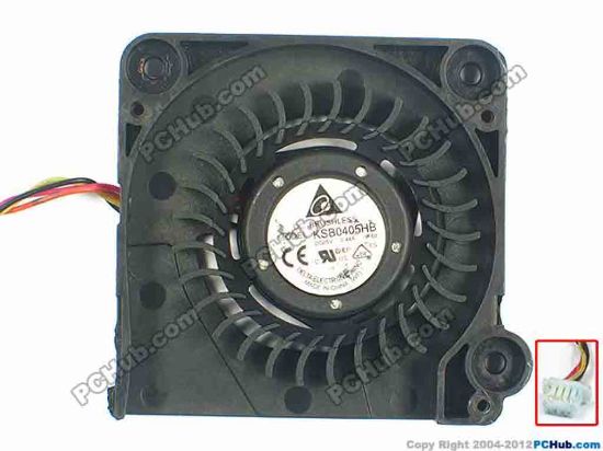 113711 Delta Electronics KSB0405HB Cooling Fan  -9F60, w45x4x4, 5V 0.44A, Bare fan  Delta Electronics KSB0405HB Cooling Fan  