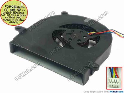 113717 Dell Alienware M17x R3 Cooling Fan  FA51, 5V 0.5A, Bare fan Dell Alienware M17x R3 Cooling Fan  