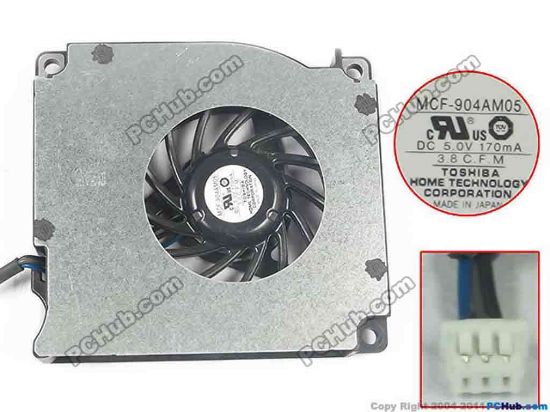 113722 For Dell For Latitude D410 Series Cooling Fan  5V 170mA, Bare fan For Dell For Latitude D410 Series Cooling Fan  