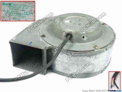113835 ebm-papst G1G133-DF01-17 Server - Blower Fan sq180x170x78, 24V 62W ebm-papst G1G133-DF01-17 Server - Blower Fan