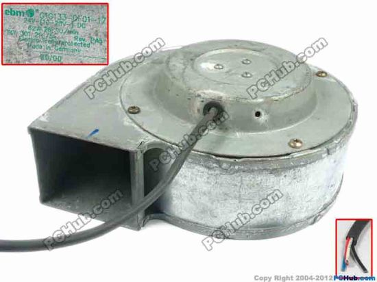 113835 ebm-papst G1G133-DF01-17 Server - Blower Fan sq180x170x78, 24V 62W ebm-papst G1G133-DF01-17 Server - Blower Fan