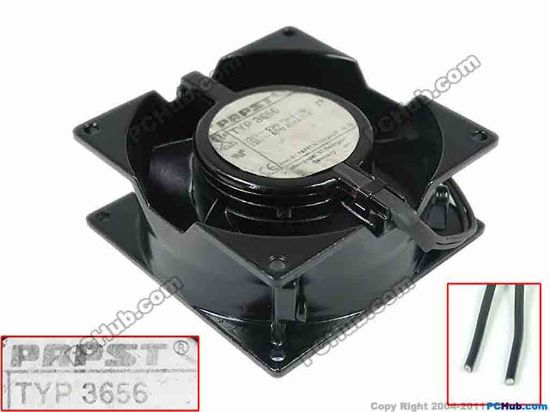 113837 ebm-papst TYP 3656 Server - Square Fan TYP3656, sq90x90x38, 2-wire, 230V 12W ebm-papst TYP 3656 Server - Square Fan 