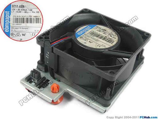 113838 ebm-papst 3212 J/2N Server - Square Fan 3212J/2N, 97P3153, sq90x90x38, 12V 7.6W ebm-papst 3212 J/2N Server - Square Fan