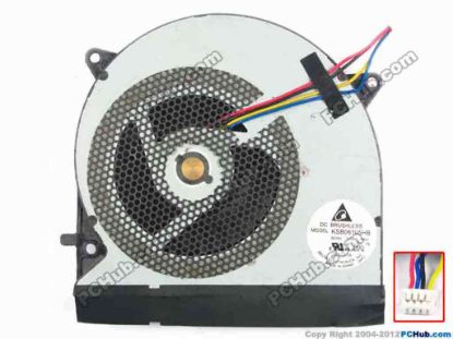 114827 Delta Electronics KSB06105HB Cooling Fan  BK2J, 5V 0.4A, Bare fan Delta Electronics KSB06105HB Cooling Fan