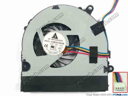 114838 Delta Electronics KSB06105HB Cooling Fan  AK78, 5V 0.4A, Bare fan Delta Electronics KSB06105HB Cooling Fan  