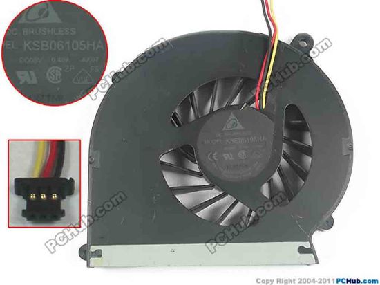 116532 Compaq Presario CQ43 Series Cooling Fan  AK07, 5V 0.4A, Bare fan Compaq Presario CQ43 Series Cooling Fan  