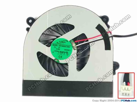 116556 ADDA AB7905HX-DE3 Cooling Fan  W370ET, 5V 0.4A, Bare fan, NEW ADDA AB7905HX-DE3 Cooling Fan