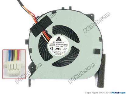 116596 Delta Electronics KSB06105HB Cooling Fan  -AL80, w50x4x4, 5V 0.40A, Bare fan Delta Electronics KSB06105HB Cooling Fan  <span style="color: #ff0000;">Compatible to :&nbsp;UDQFLZH28DAR</span>
