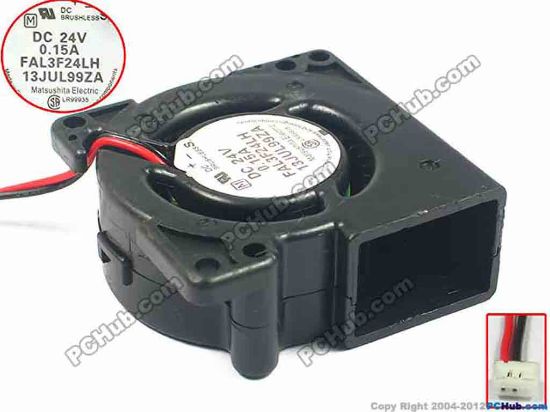 116622 Panasonic FAL3F24LH Server - Blower Fan sq50x50x20, 2-wire, 24V 0.15A Panasonic FAL3F24LH Server - Blower Fan 