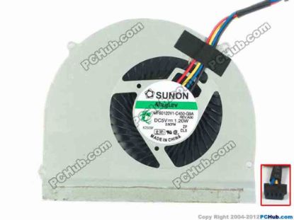 116644 SUNON MF60120V1-C450-G9A Cooling Fan  5V 1.20W, Bare fan SUNON MF60120V1-C450-G9A Cooling Fan  