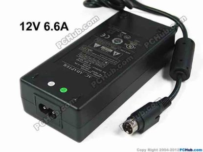 116757 Edac Power EA10952A AC Adapter 5V-12V 12V 6.6A 4p 2-prong Edac Power EA10952A AC Adapter 5V-12V For LCD display