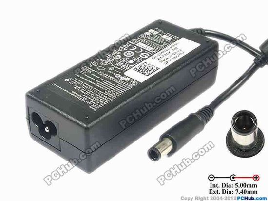 116985 Dell Common Item (Dell) AC Adapter - NEW Original 19.5V 3.34A, 7.4/5.0mm With Pin, 3-Prong, New Dell Common Item (Dell) AC Adapter - NEW Original 