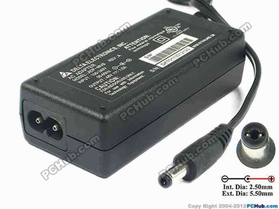 116995 Delta Electronics ADP-48VB AC Adapter 20V & Above 48V 1A 5.5/2.5mm, 2-Prong, New Delta Electronics ADP-48VB AC Adapter 20V & Above 
