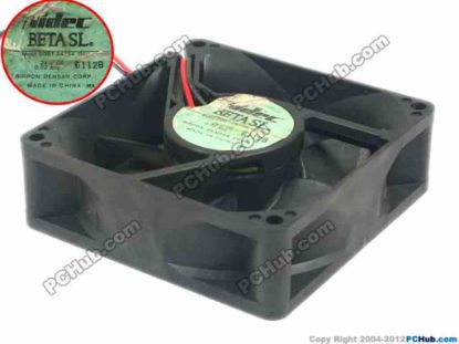 117097 Nidec D08T-24TS4 Server - Square Fan 01, sq80x80x25, 2-wire, 24V 0.22A Nidec D08T-24TS4 Server - Square Fan 
