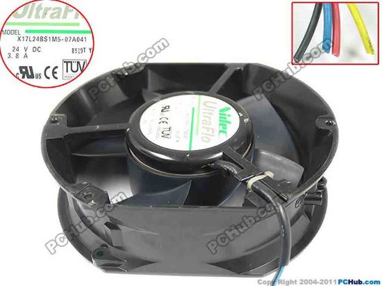 117110 Nidec X17L24BS1M5-07A041 Server - Round Fan dia172x172x51, 4-wire, 24V 3.8A Nidec X17L24BS1M5-07A041 Server - Round Fan 