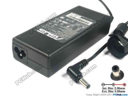 117300 ASUS Z9000 Series AC Adapter - NEW Original 19V 4.74A, 5.5/2.5mm, 2-Prong, New ASUS Z9000 Series AC Adapter - NEW Original 